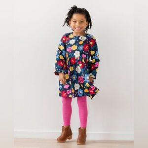 Hanna Andersson Swing Pocket Celebration Skater Dress in‎ Floral Print Size 10